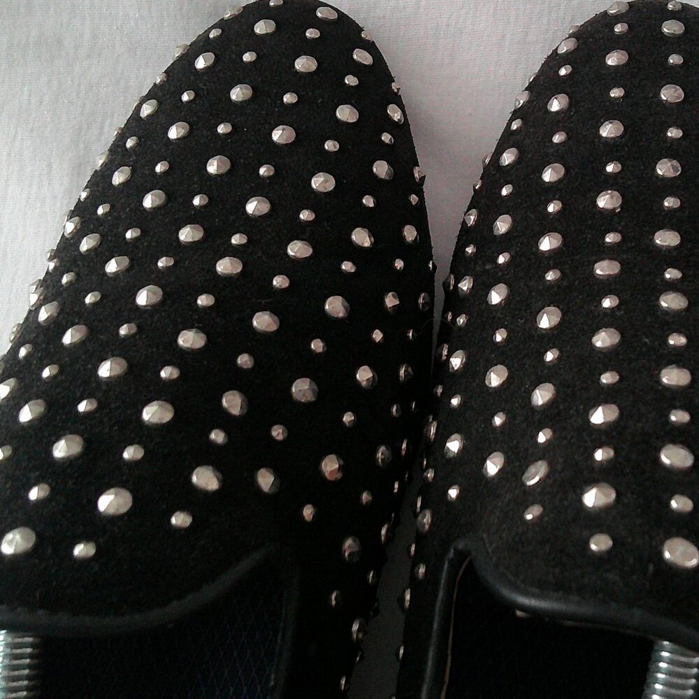 House of Hounds Studded Smoking Slipper Loafers — Black — EU 44 (US Men’s ~11)